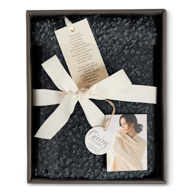 Charcoal Giving Shawl Vine + Branch Florist